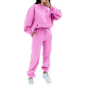 2025 New Design Custom Logo <b>Ladies</b> Jogger Two-Piece Set Fitness Clothing Sweat <b>Suits</b> <b>Jogging</b> Full Length Women's Tracksuits - Product Image 2