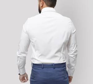 Camisas de Vestir de Manga Larga para Hombre, 100% Algodón de Alta Calidad, Sin Plancha, Antiarrugas, Lisas, con Botones, para Oficina - Venta al por Mayor de Fábrica - Product Image 2