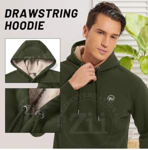 Ensemble de survêtement en molleton 100% coton pour homme, imprimé personnalisé, logo, sweat à capuche, séchage rapide, vente en gros - Product Image 3