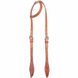 Headstall Western de bride de spectacle équestre en cuir de vachette fait à la main de qualité supérieure avec outillage floral fabriqué en Inde - Product Image 3