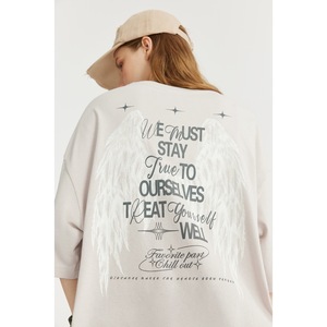 เสื้อยืดโอเวอร์ไซส์ผู้ชาย STREETLAB แขนสั้น พิมพ์ลายปีกนางฟ้าเรืองแสงในที่มืด สไตล์สตรีท ผ้าเจอร์ซีย์คอตตอน 100% - Product Image 4