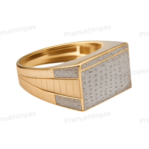 Gold Plated 925 Sterling <b>Silver</b> Moissanite <b>Signet</b> <b>Ring</b> Luxury Hip Hop Fashion Jewelry Wholesale Customizable GRA Certified - Product Image 2