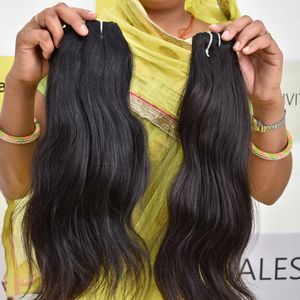 Extensiones de cabello humano virgen indio sin procesar de la mejor calidad, extensiones de cabello humano sin enredos - Product Image 3