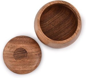 Boîte à roti en bois de sheesham de mangue écologique rustique classique avec couvercle, ustensiles de cuisine traditionnels - Product Image 6