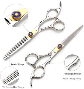 Wholesale Professional Eco-Friendly Multi-functional Stainless Steel Hair Cutting <b>Scissors</b> Pet Grooming Shear Set - Product Image 2