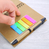Cuaderno Personalizado al por Mayor, Impresión de Cuadernos de Papel Kraft con Espiral, Notas Adhesivas y Bolígrafo, Cuaderno con Logotipo Personalizado