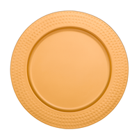 Assiettes de présentation dorées à la rose de 13 pouces, décoratives, en métal cuivré, pour les dîners, les réceptions de mariage