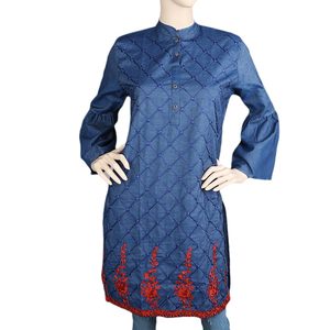 เสื้อเชิ้ตยีนส์ผู้หญิง Chase Value สีน้ำเงิน ไซส์ S-XL - Product Image 1