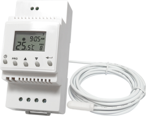 Thermostat de chauffage au sol pour panneau chauffant, chaudière, chauffage électrique, radiateur/TRV sous thermostat de chauffage au sol montage sur rail DIN 230V - Product Image 1