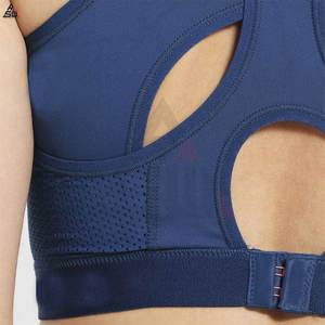 Soutien-gorge de sport pour femmes, best-seller, respirant, haute qualité, logo personnalisé, position avant, maintien moyen - Product Image 6