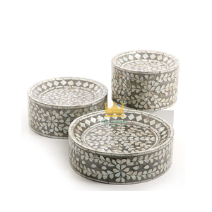 Premium Eco Friendly Handmade Mother of Pearl Seashell Inlaid <b>Cake</b> <b>Stand</b> for Ramadan Parties and Dessert Presentation - Product Image 5