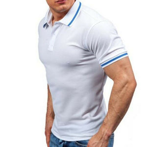 2025 polyester à séchage rapide uni blanc logo personnalisé imprimé tenue décontracté grande taille hommes Polo t-shirts personnalisés pour hommes - Product Image 3