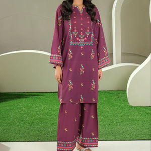 Best Quality Casual Full Sleeves Women Designer Salwar Kameez Suits <b>2</b> <b>Piece</b> Lightweight Quick Dry Customized Color All Indian - Product Image 3