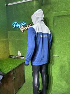 Pull personnalisé à épaules tombantes sweats à capuche pour hommes 100% polyester français éponge côtelé manchette poids lourd sweats à capuche vierges pour hommes - Product Image 4