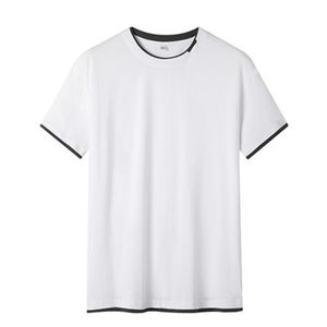 T-shirt personnalisé grande taille pour hommes 100% coton épais de luxe à épaules tombantes T-shirt vierge tricoté en gros - Product Image 4