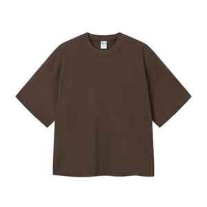 Personalizado blanco 100% algodón camisas fabricante de gran tamaño gráfico recortado Boxy camiseta de peso pesado serigrafía camiseta hombres - Product Image 4