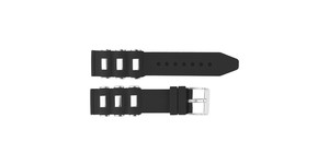 Bracelets de montre personnalisés en silicone noir imperméable souple et léger JD150 unisexe 22 mm avec boucle en acier inoxydable 27 cm pour montres intelligentes - Product Image 4