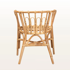 Rattan <b>Chair</b> with Natural Finish Home decoration Natural materials Eco-friendly dining <b>chair</b> Made in Vietnam Durable Wholesale - Product Image 4