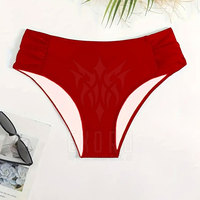 Ropa Interior de Bikini de Cintura Alta para Mujer, Tejido de Spandex/Nylon, Sin Costuras, Secado Rápido, Ligero, Personalizable para Comodidad Diaria