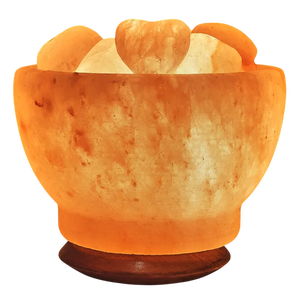 Tazón de fuego de sal natural del Himalaya, lámpara de sal en forma de corazón para un ambiente acogedor, romántico y curativo - Product Image 2