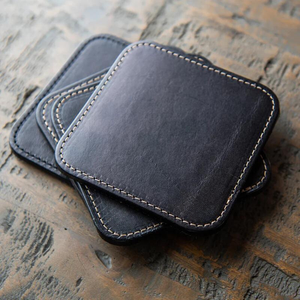 Posavasos hechos a mano de alta calidad, posavasos de cuero genuino, Decoración de mesa, posavasos de regalo únicos y hermosos - Product Image 2