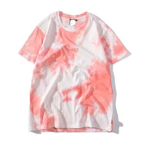 Camiseta de moda de verano para hombre hecha a medida 100% algodón de alta calidad Tie Dye Streetwear con estampado Puff Stock al por mayor - Product Image 2