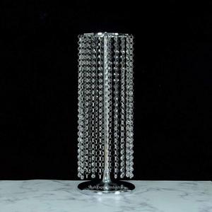 Elegantes decoraciones de boda, candelabro de suelo de cristal, pieza central plateada para decoraciones de fiesta de eventos en casa - Product Image 4