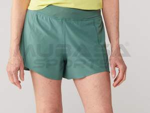 Short de base d'entraînement de gymnastique pour femmes à séchage rapide de haute qualité Logo imprimé personnalisé sportif taille élastique tricoté laine grande taille motif - Product Image 5