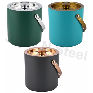 Hielera de Acero Inoxidable de 12L, Enfriador de Vino Metálico para Cerveza, Vino y Champán, para Restaurantes y Campamentos - Product Image 4