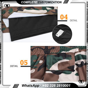 Customization Sport Fitness Jogging Running Workout Quick Dry Stretchy 2-in-1 Mesh Antibacterial Two <b>Layers</b> Gym Shorts for Men - Product Image 5