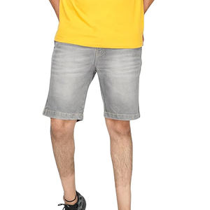 Custom Design Breathable <b>Men's</b> <b>High</b> <b>Waist</b> Straight Style Denim Shorts Spandex/Cotton Summer Casual - Product Image 6