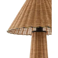 Nouveauté Lampe de table moderne finie Ratan pour la décoration intérieure, taille personnalisée avec alimentation CC pour salon, hôtel et bureau à domicile