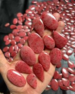 Gran oferta 100% cabujón de Rodonita Rosa Natural mezclado de piedras preciosas sueltas 20-45mm lote al por mayor para la fabricación de joyas - Product Image 4