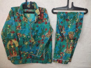 Ropa de dormir de verano para mujer, traje de noche, conjunto de pijama de dama de honor de algodón 100%, Camisa larga con estampado Floral y pijama cómodo - Product Image 6