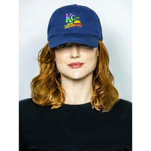 <b>Navy</b> Logo Cap High Quality 100% Polyester Velour Oxford Twill Sporty 6-Panel <b>Hat</b> Featuring Leaf Leopard Patterns Curved Brim - Product Image 2