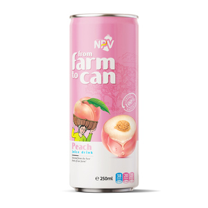 เครื่องดื่มผลไม้รสพีชทำจากอะลูมิเนียมขนาด250มล. จากเวียดนาม - Product Image 1