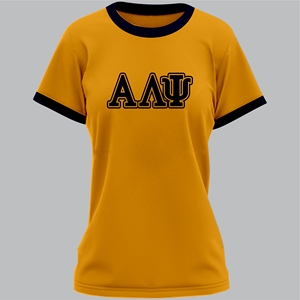 เสื้อยืดแขนสั้นขนาดใหญ่พิเศษสำหรับผู้หญิงเสื้อยืดปักลายสไตล์สตรีทแวร์อัลฟาแลมบ์ดา PSI - Product Image 3