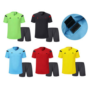 Uniforme de árbitro de fútbol para hombre, camiseta de manga corta, pantalones cortos, trajes de entrenamiento, camiseta de fútbol, uniforme de fútbol de Club - Product Image 2