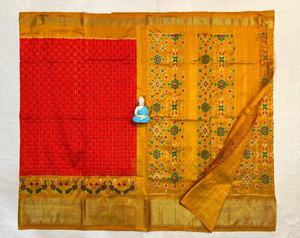 Sari in Seta Jacquard Doppio Originale, Ultimo Modello Esclusivo per Donne, Sari in Seta <span class=keywords><strong>Dolla</strong></span> - Product Image 2