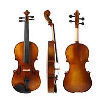 Starway Dernier instrument de musique à cordes pour violon professionnel 4/4 tilleul V086 avec étui pour débutant