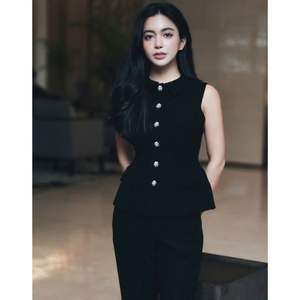 Best Selling Charming Fall Collection Crystal <b>Waistcoat</b> Vest <b>for</b> <b>Women's</b> Clothing Elegant Style Made in VietNam - Product Image 1