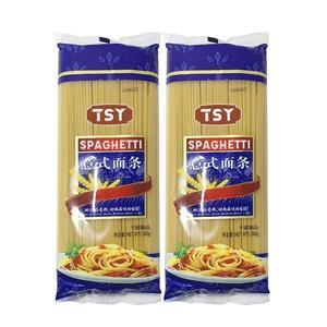 500g de espaguetis italianos de semolina de trigo duro, pasta hecha a mano, seca, para recetas italianas tradicionales, secada y envasada en bolsa. - Product Image 1
