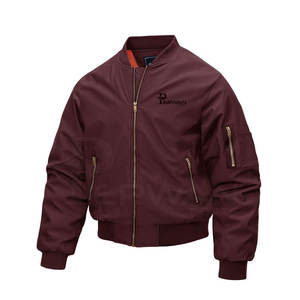 Blouson aviateur en toile respirante et élégante de qualité supérieure pour hommes, léger et imperméable, à col montant-Produit d'hiver le plus vendu - Product Image 1