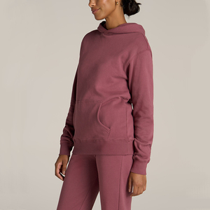 Conjunto Deportivo Personalizado de Pantalón y Sudadera Larga para Mujer, Hecho de Mezcla de Algodón y Poliéster, Felpa Francesa, Lavado Ecológico, con Etiqueta de Logotipo - Product Image 2