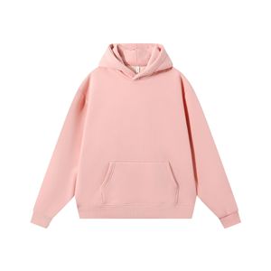 Hombres American Shoulder Drop Plus Otoño Invierno 480g Peso pesado 100% Algodón Fleece Oversized Color sólido Sudaderas con capucha - Product Image 1