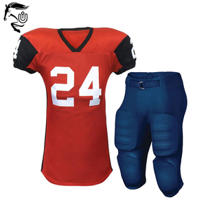 Conjuntos de uniformes de fútbol americano ligeros personalizados Diseño de nueva apariencia Impresión por sublimación de alta calidad Mangas cortas Tallas grandes - Product Image 1