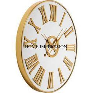 Último patrón llegada Arte Creativo moderno diseñador único alto grado chapado en oro resistente Metal pared reloj decorativo suministro - Product Image 2