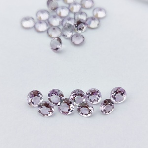 DIY Jewelry Accessories High Quality 4mm to 10mm Natural Rose De <b>France</b> Amethyst Round Cut Loose Gemstones at Wholesale Price - Product Image 3