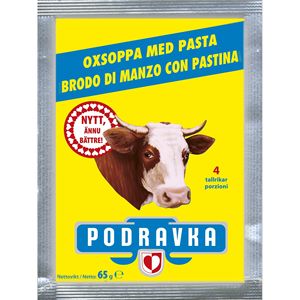 PODRAVKA 35pz Zuppa Istantanea di Manzo con Pasta 65g Modello 1002934 Durata di Conservazione 2 Anni - Product Image 1