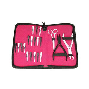 Nouvelle conception 2025, outils professionnels pour extensions de cheveux, ensemble de pinces à retirer les perles avec étui de luxe, matériau composite personnalisable - Product Image 2